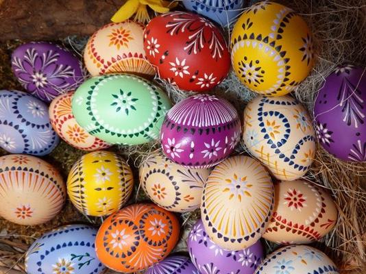 Sorbische Ostereier, Foto: Marie Meinert, Lizenz: Amt Burg (Spreewald)