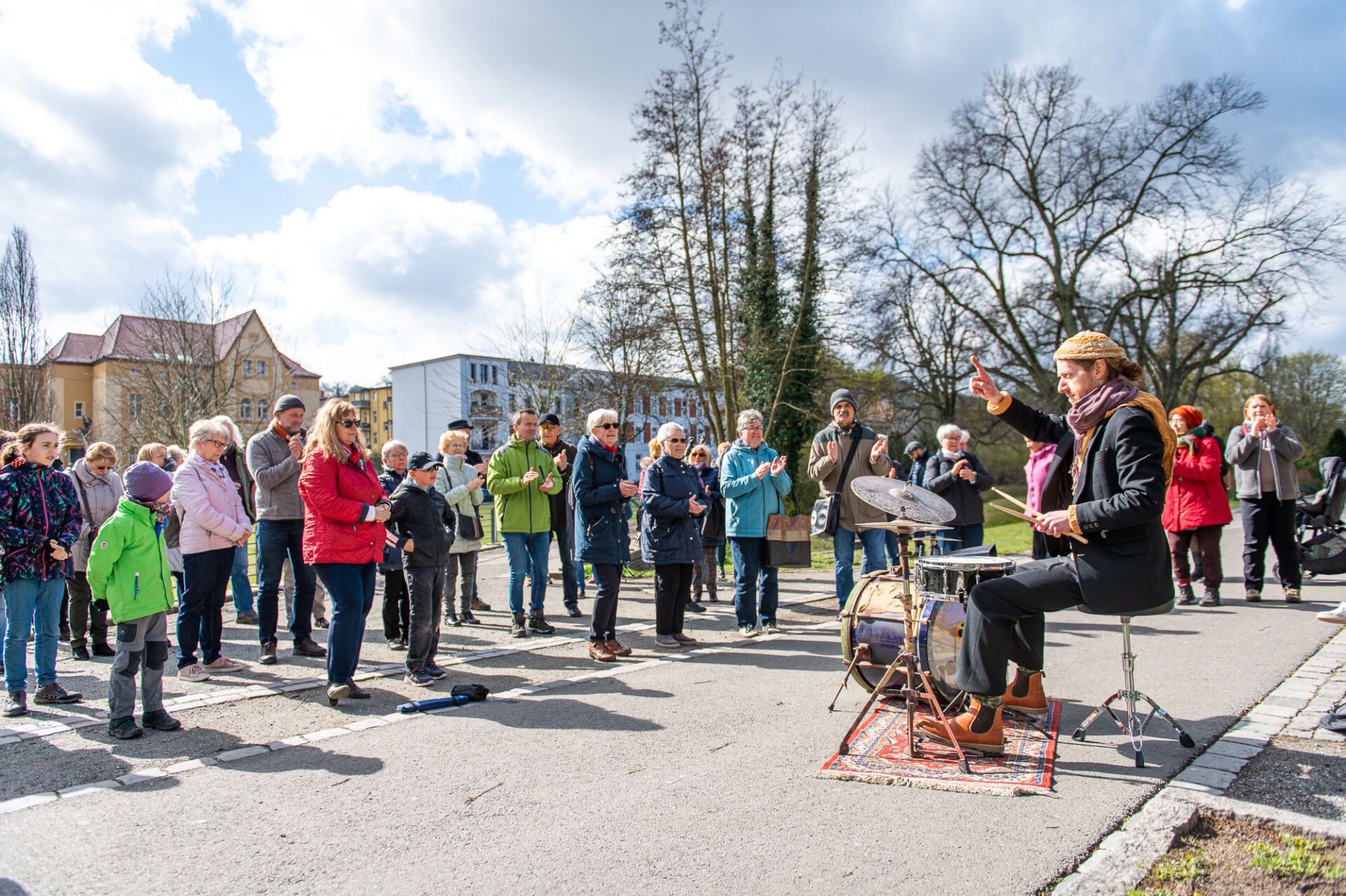 Tromla Hoffmann im Park am Weidendamm, Foto: Steffen Groß