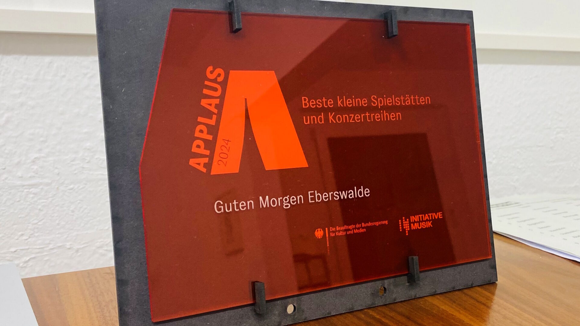 Applaus-Preis für Guten-Morgen-Eberswalde auch im Jahr 2024, Foto: Matthias Schäfer