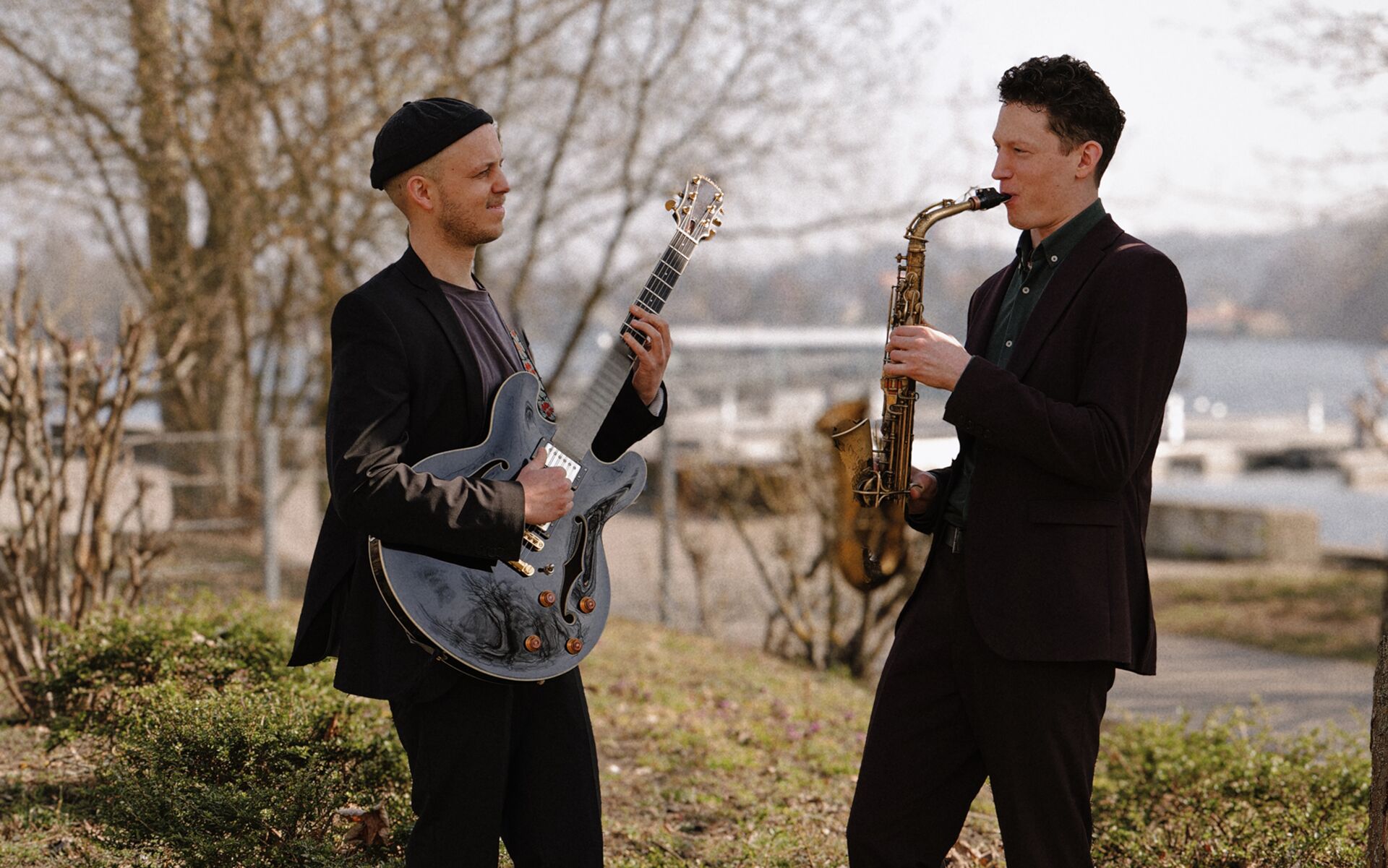 Chris und wenzel spielen sich an, Foto: Wenzel Benn, Lizenz: Wenzel Benn