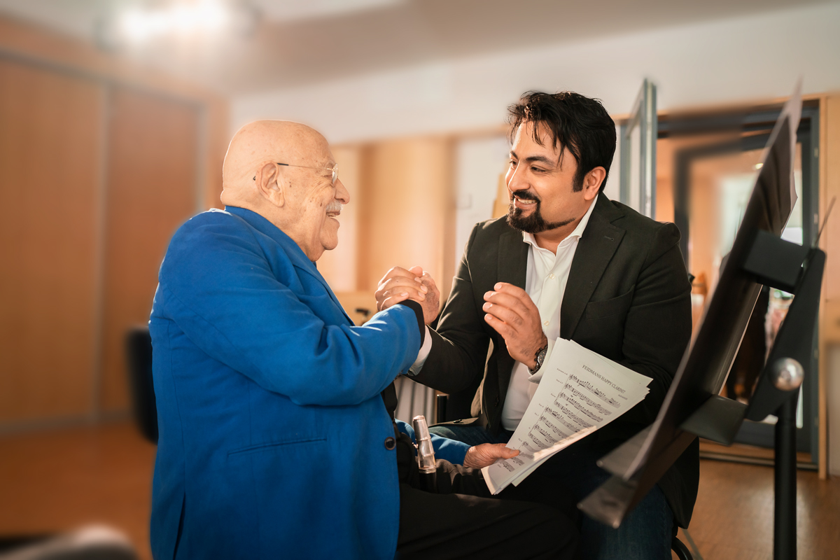 Giora Feidman und Majid Montazer, Foto: Kai Weise, Lizenz: MACC Management GmbH