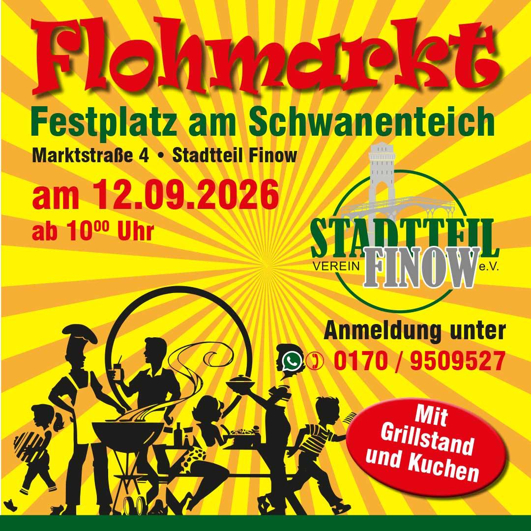 Es ist wieder Flohmarktzeit in Finow! Foto: Stadtteilverein Finow e.V.