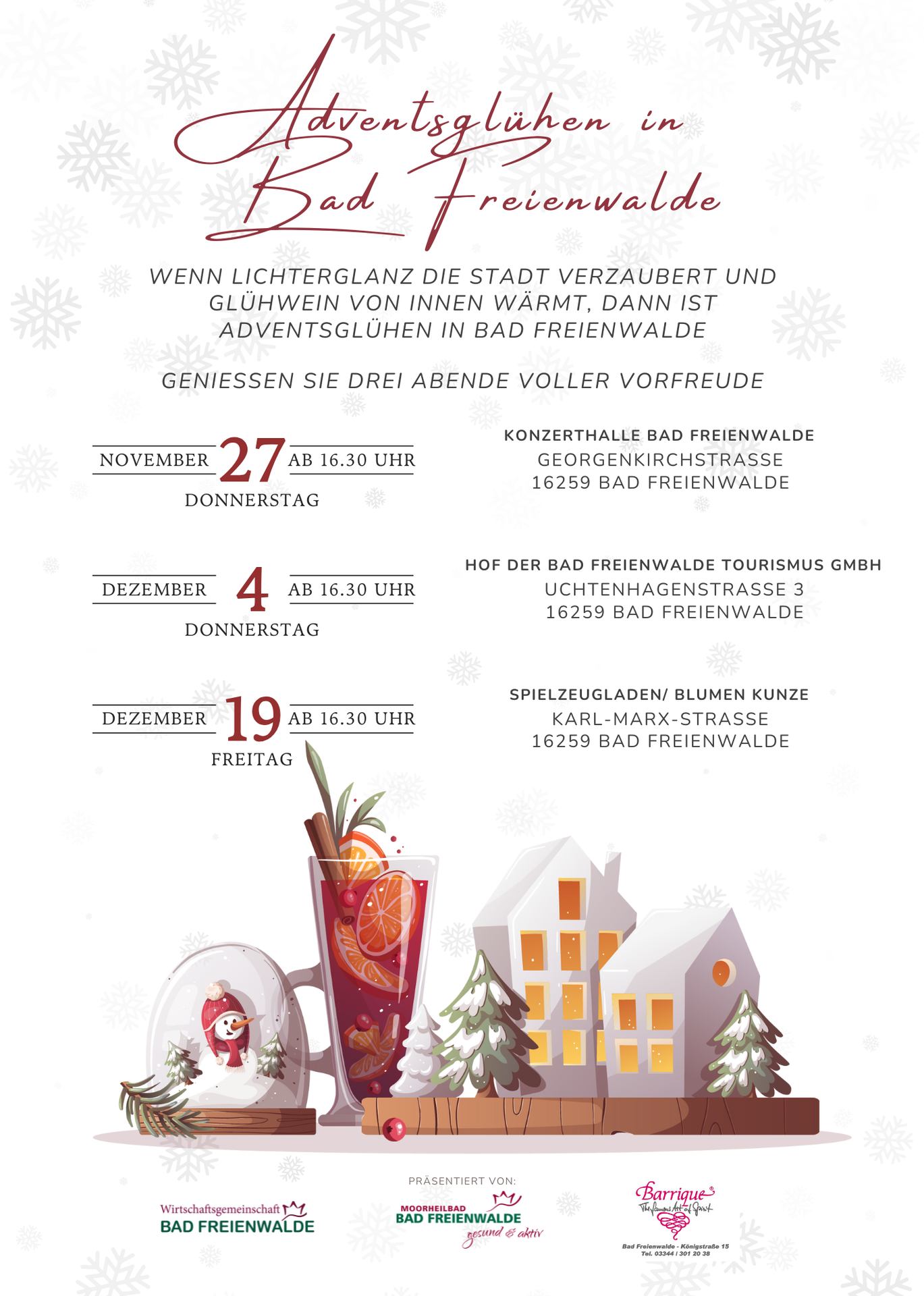 Adventsglühen in Bad Freienwalde