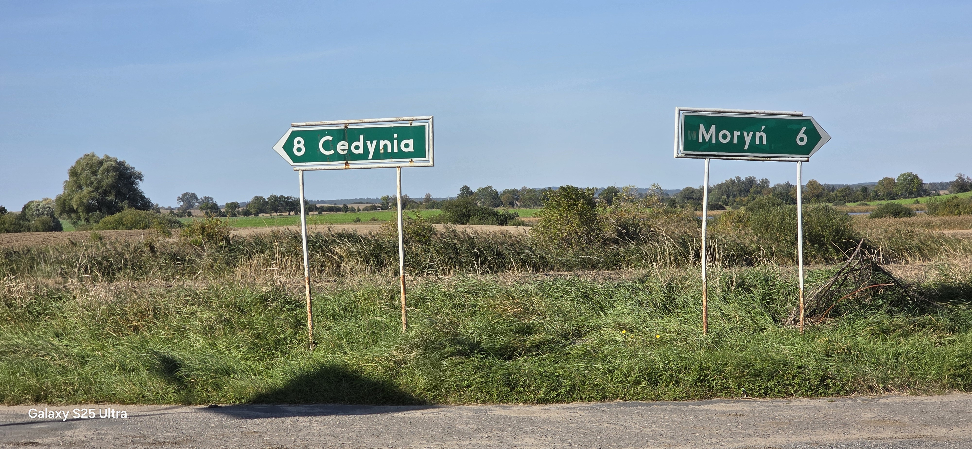 Radweg nach Moryn