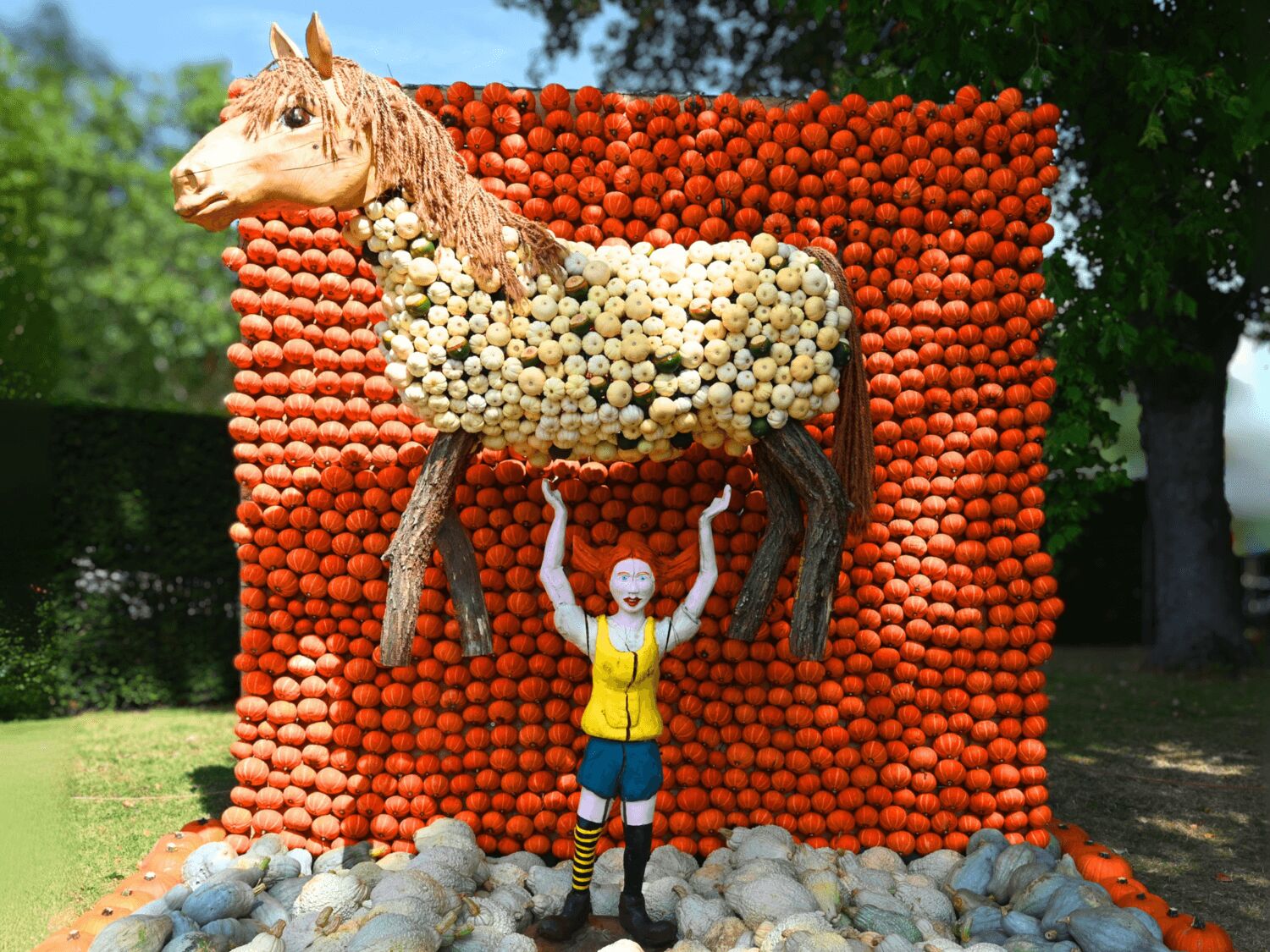 Kürbisausstellung-Klaistow-2025-Pippi-Langstrumpf, Foto: Winkelmanns Hof Klaistow GmbH, Lizenz: Winkelmanns Hof Klaistow GmbH