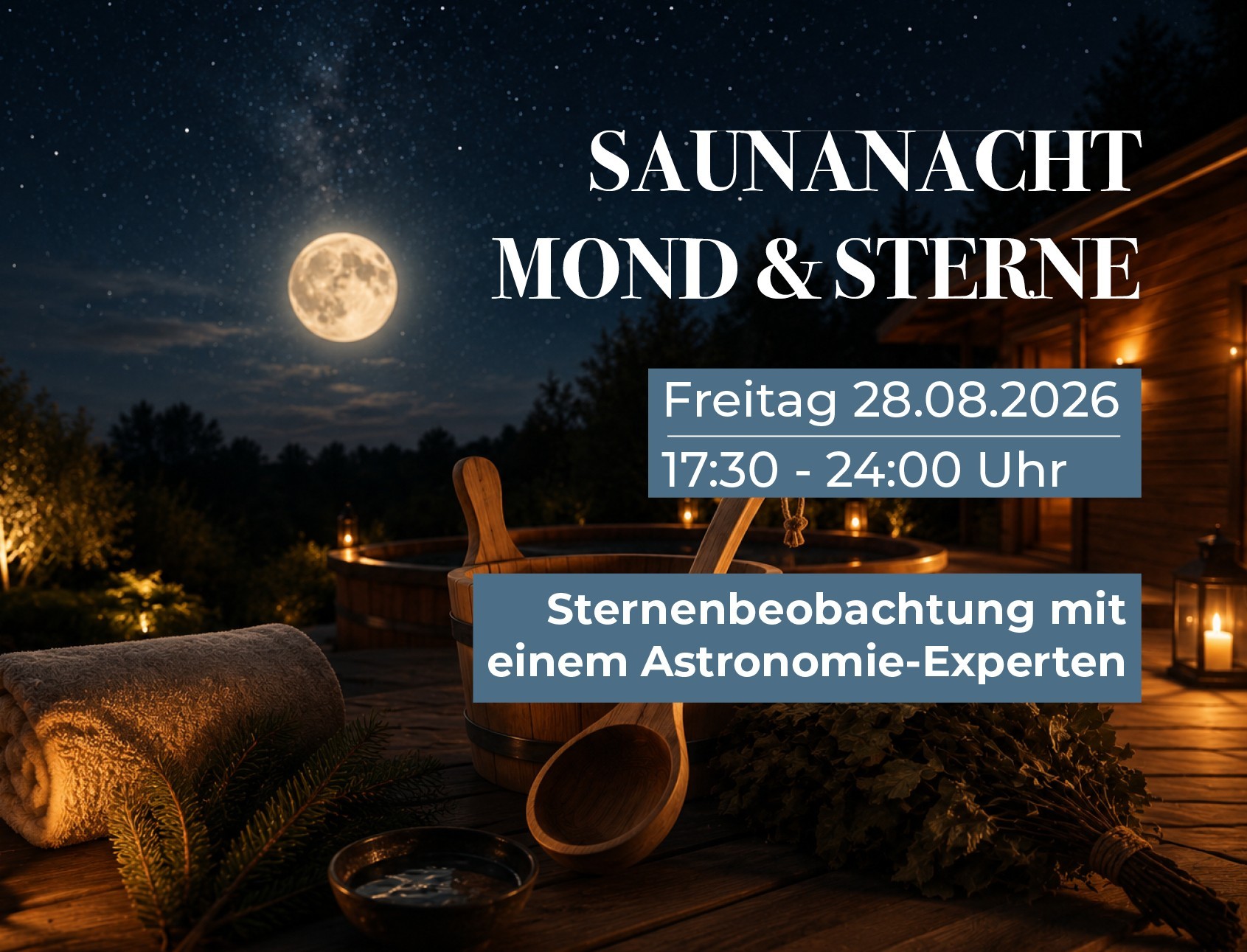 Saunanacht „Mond & Sterne“