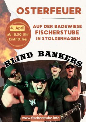 Osterfeuer mit der Band Blind Bankers