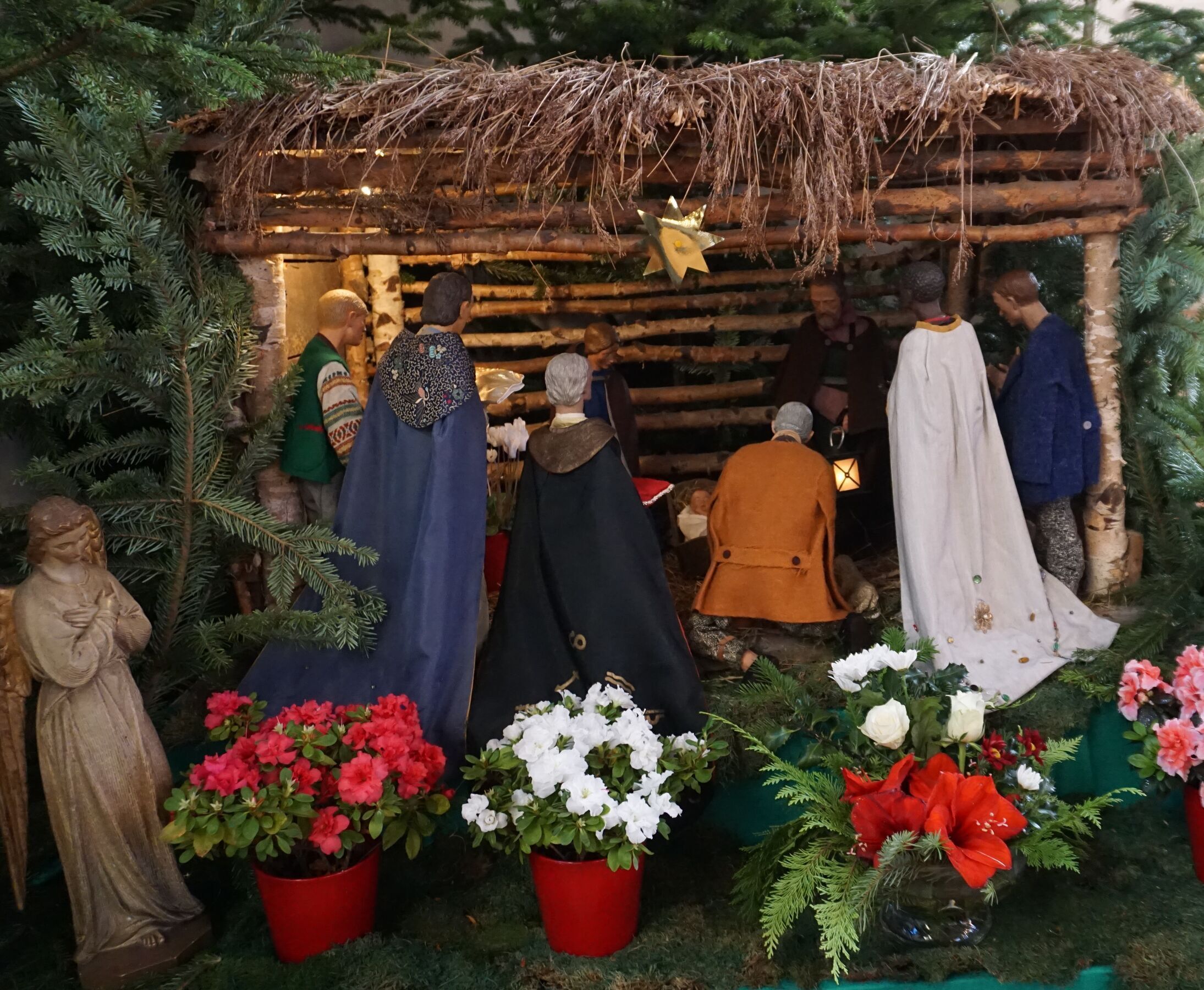 Katholische Kirche Mariä Himmelfahrt Angermünde Krippe in der Kirche, Foto: Gabriele Schenk, Lizenz: Gabriele Schenk