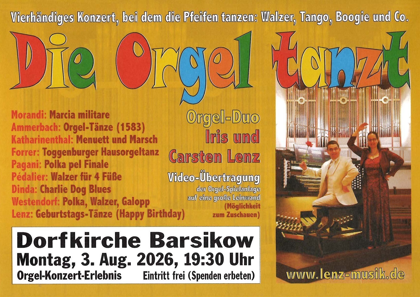 Die Orgel tanzt