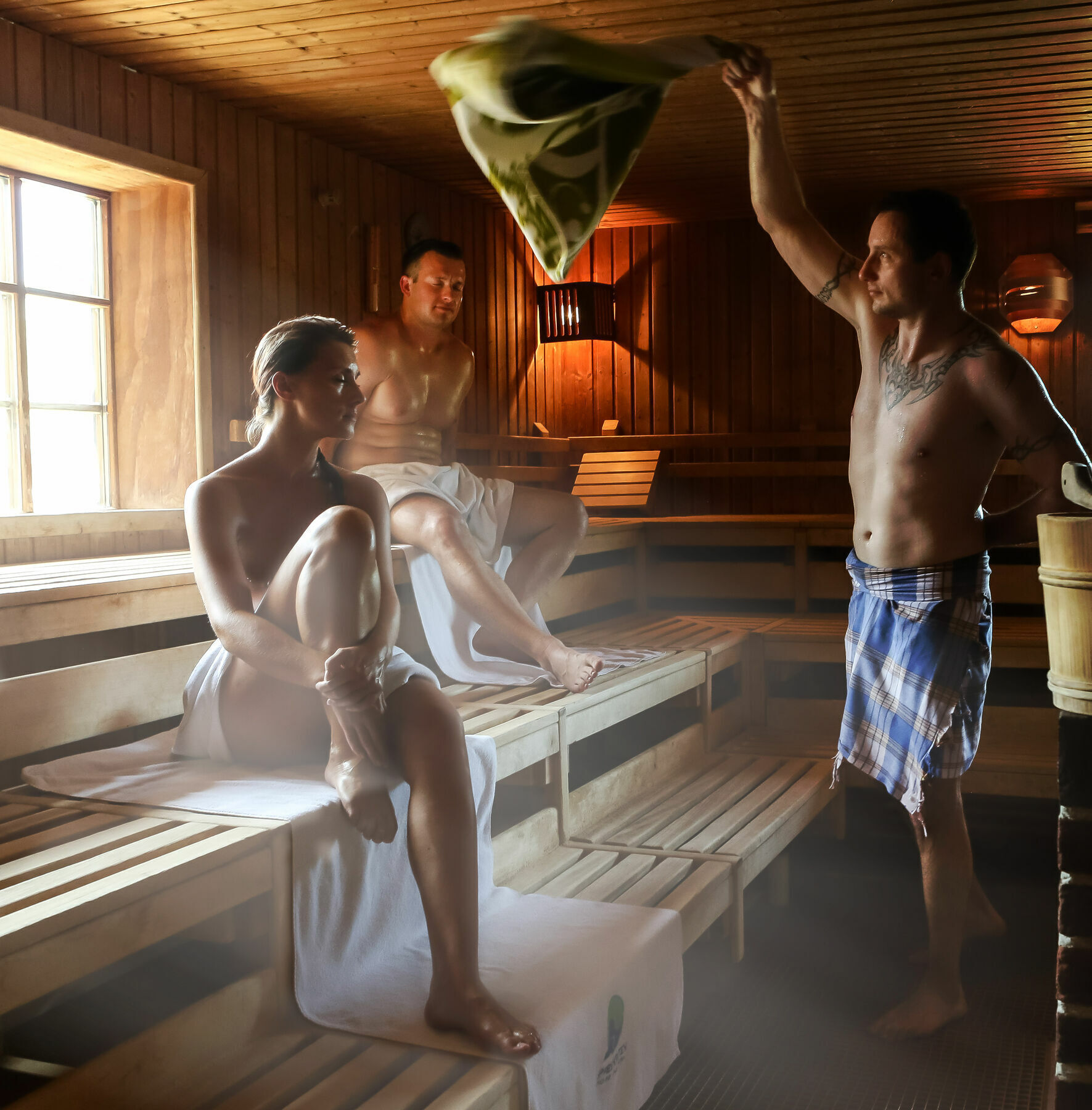 Saunaaufguss, Foto: Spreewelten GmbH, Lizenz: Spreewelten GmbH