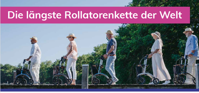 Die längste Rollatorenkette der Welt