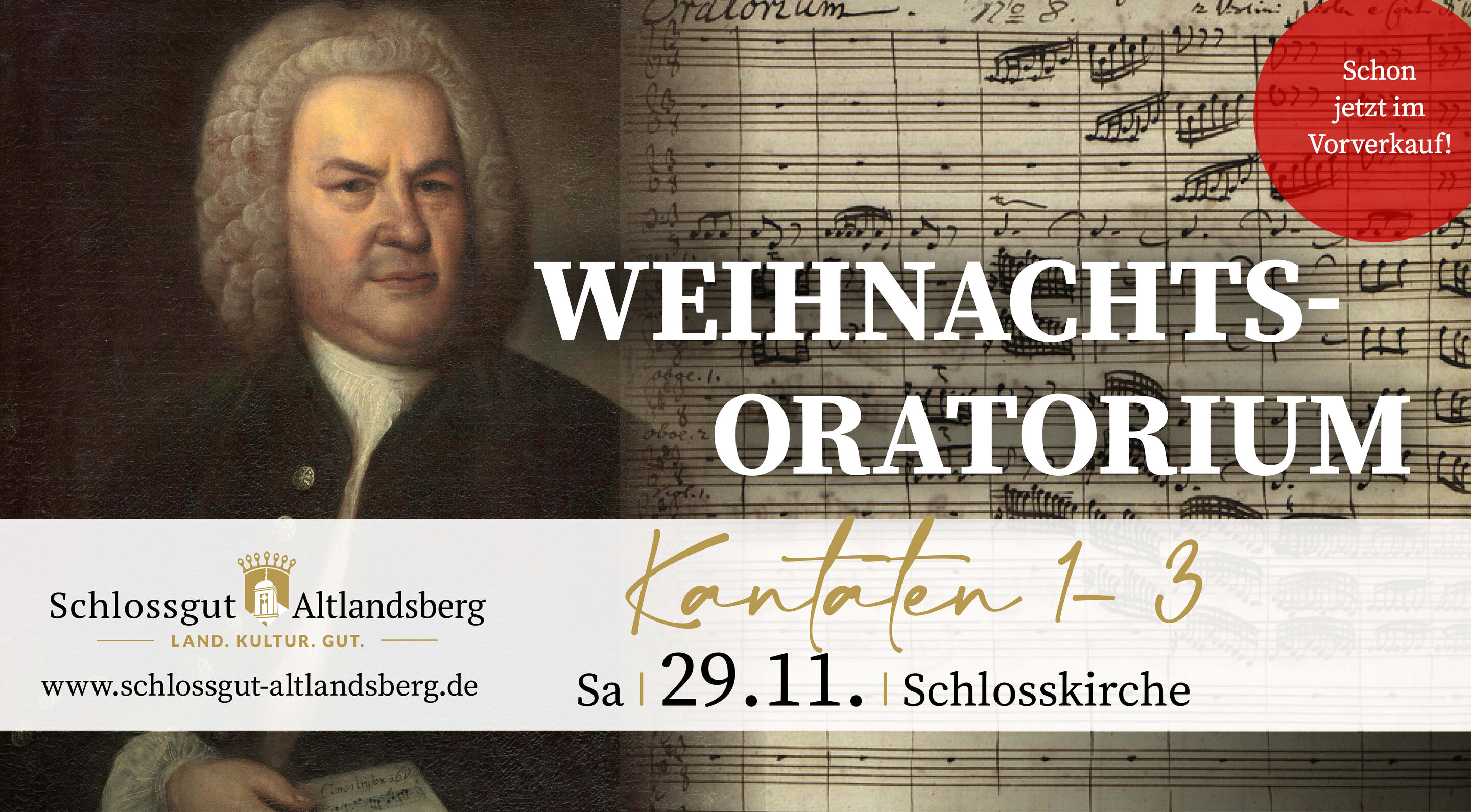 Weihnachtsoratorium, Foto: Schlossgut Altlandsberg, Lizenz: Schlossgut Altlandsberg