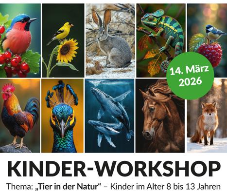 Kinder-Workshop – Tiere in der Natur