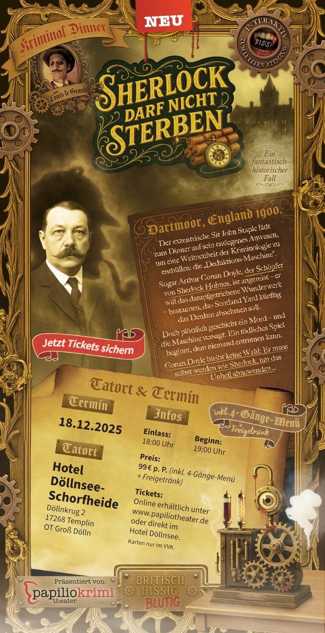 Krimidinner, Foto: papiliotheater, Lizenz: papiliotheater